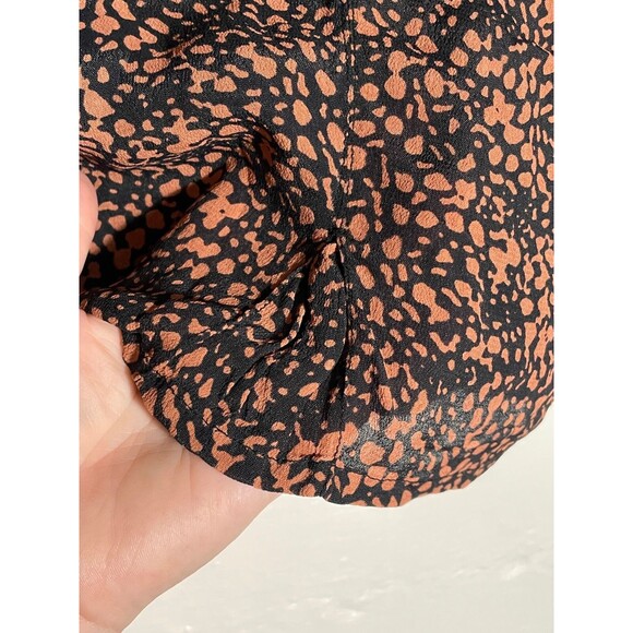 Urban Outfitters Cropped Button Down Shirt Animal Print Retro Pin Up Size XS - Picture 12 of 12